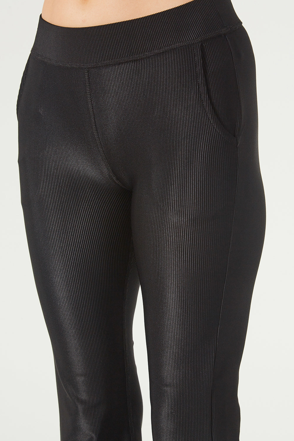Ribbed Pocket Crop Pants Made in USA