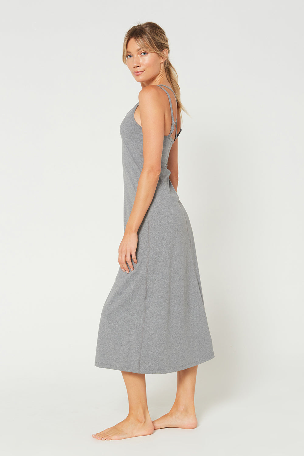 Cross Back Strap Maxi Dress Made in USA