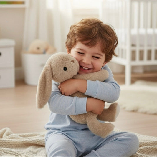 Long Ear Bunny Stuffed Animal - 14" Ultra Soft Plush | Cream