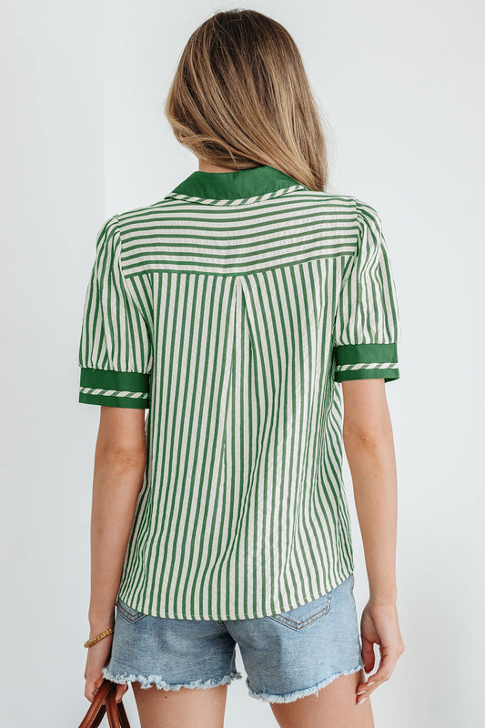 Elora Short Bubble Sleeve Blouse
