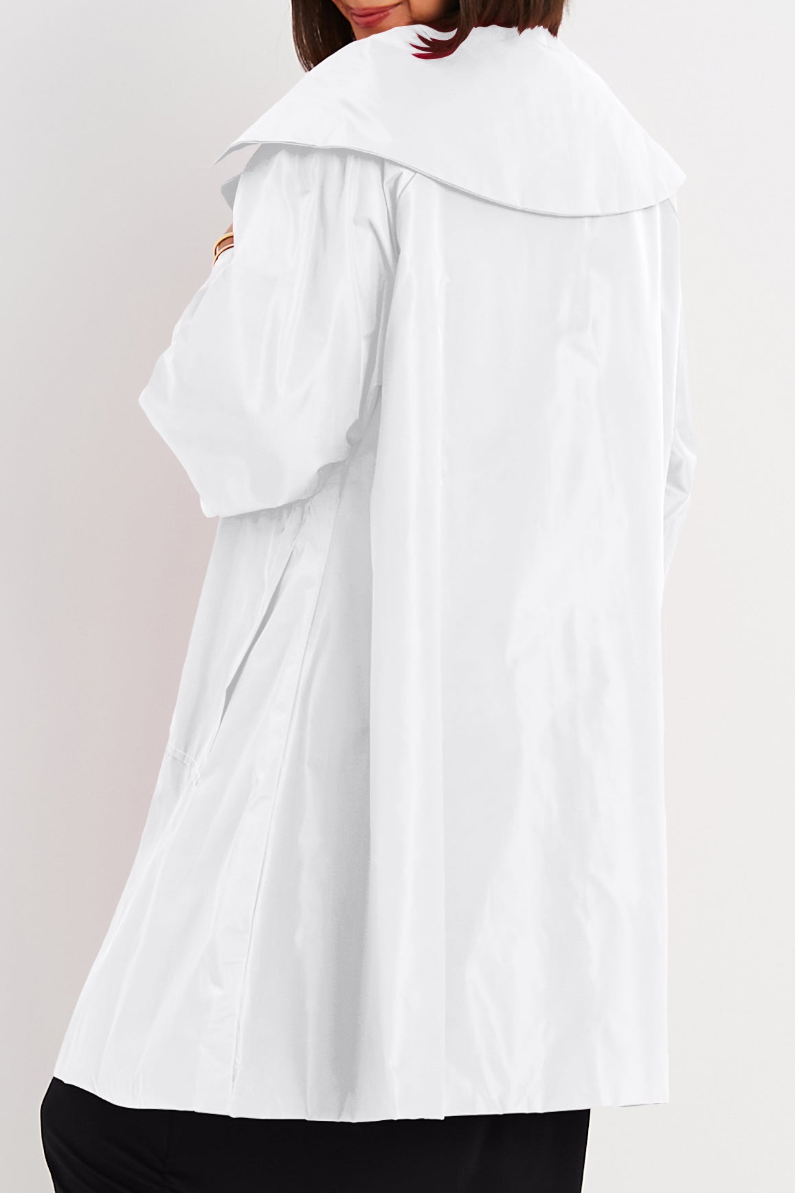 Nylon Emily Coat - White