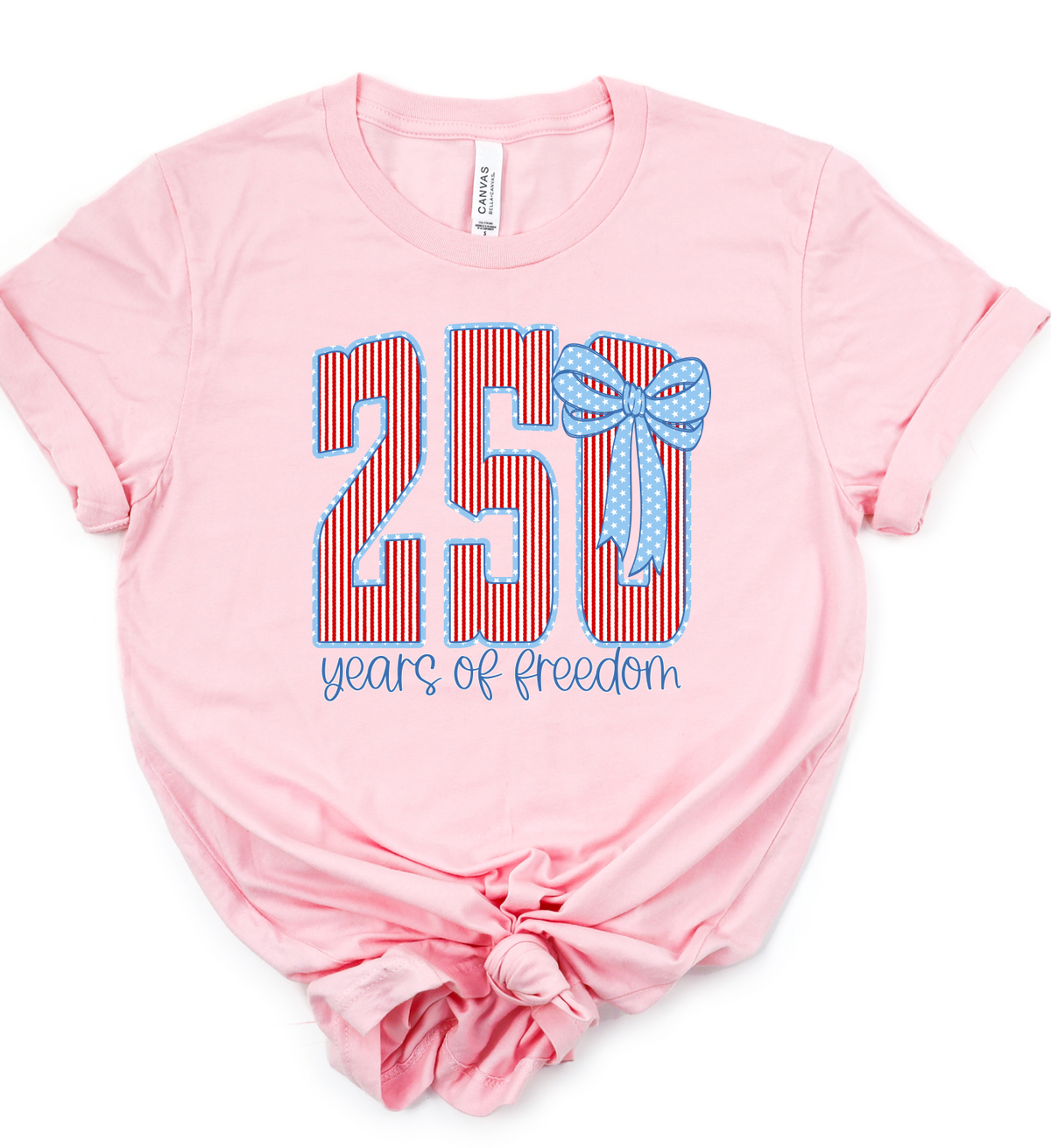 250 Years of Freedom Striped Graphic Tee