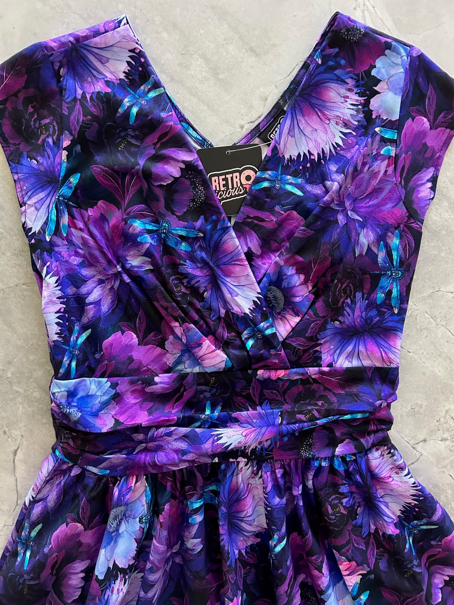Dragonfly Floral Greta Dress