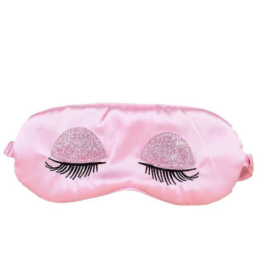 Artificial Silk Sequins Long Eyelashes Sleep Eye Mask