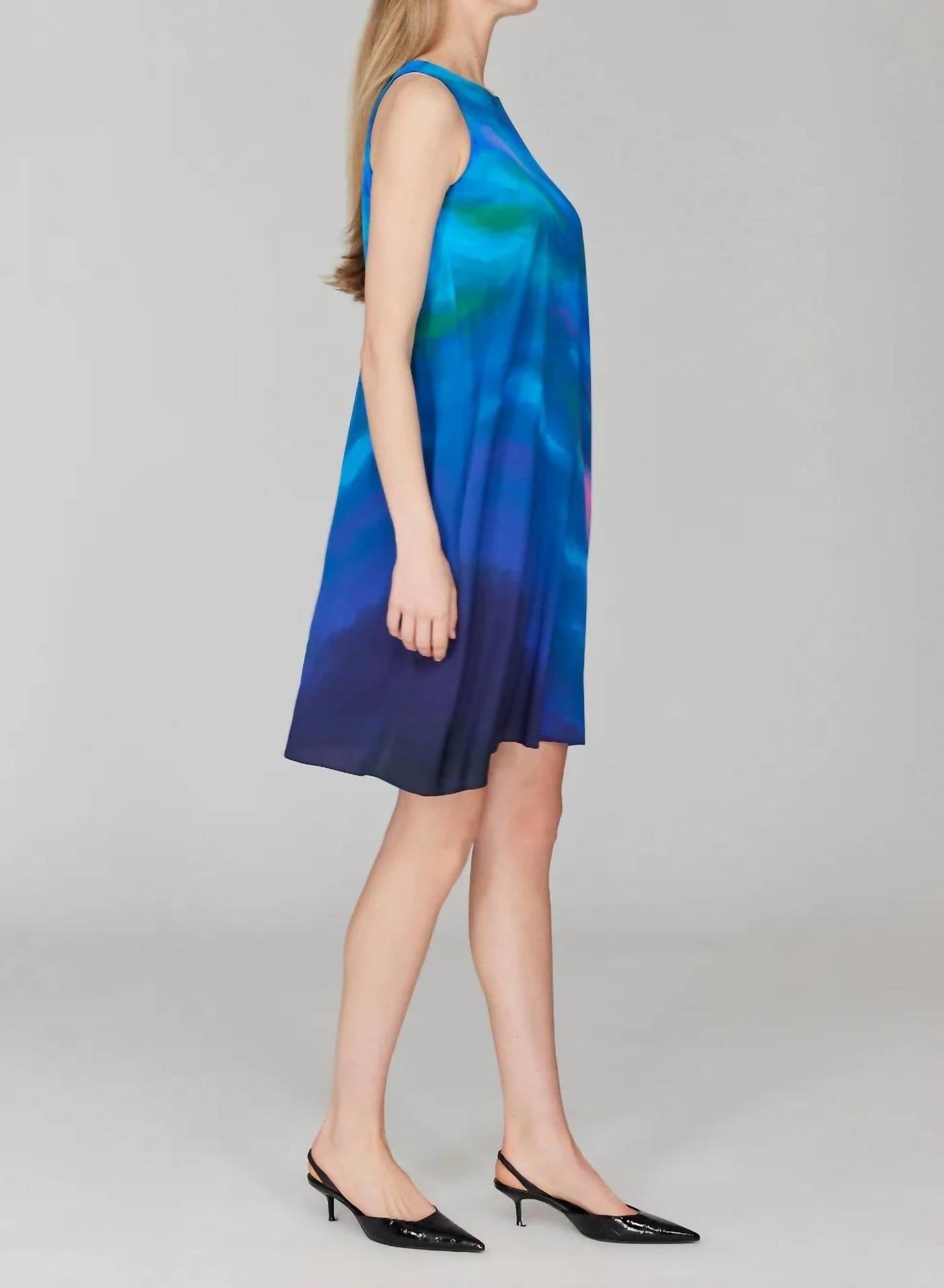 Mountainscape Short Trapeze Dress