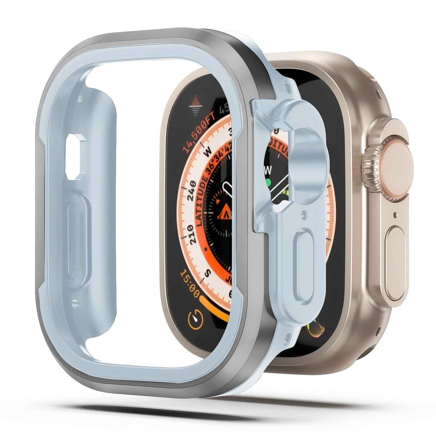 Aluminum Alloy Case for Apple Watch ultra 1-2-3 Series 9 8 7 6 5 4 3 2 1 SE
