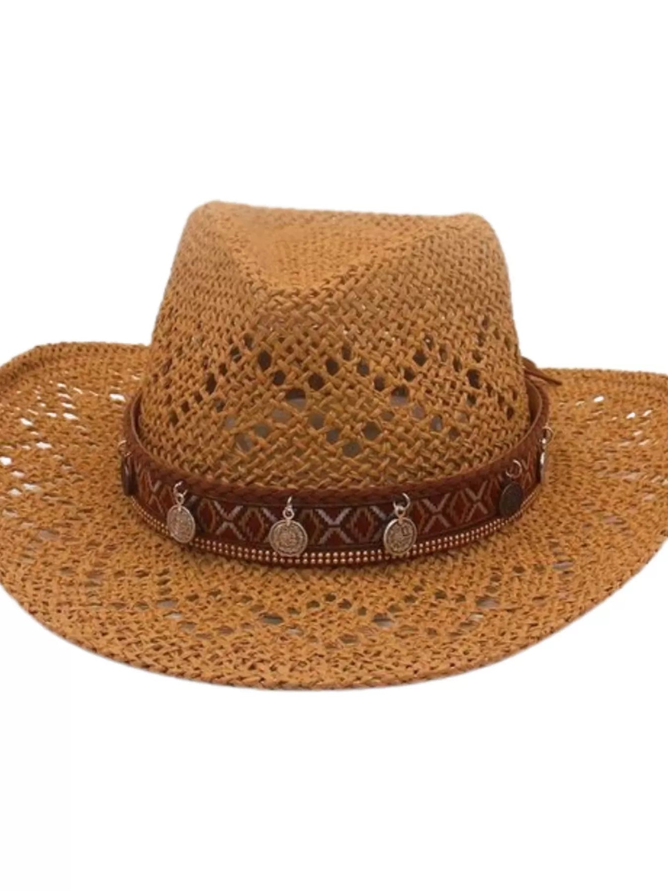 Boho Woven Cowboy Hat