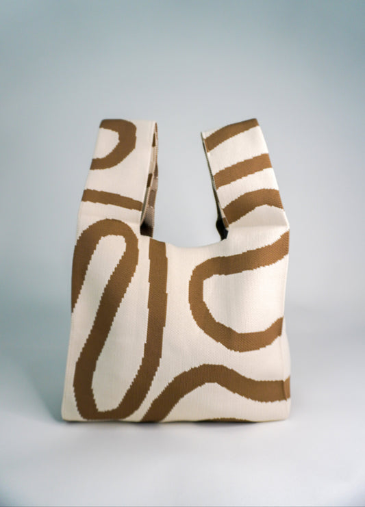 Meander Beige Handbag
