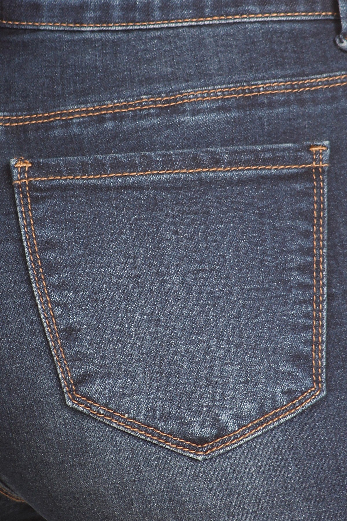 Mid Rise 5 Pocket Bermuda Denim Shorts