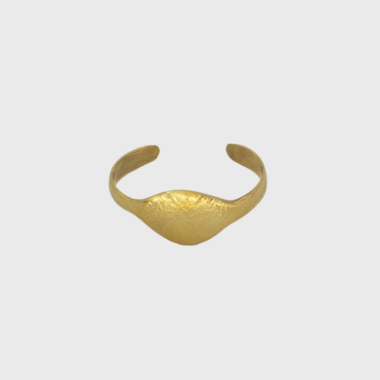 Hammered Open Brass Cuff Bracelet | Asili
