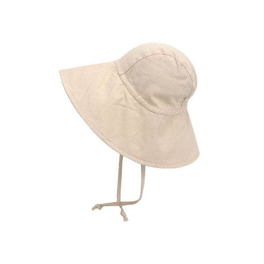 Wide Brim Kids Linen Sun Hat – Breathable UV Protection Toddler Bucket Hat - Baileys