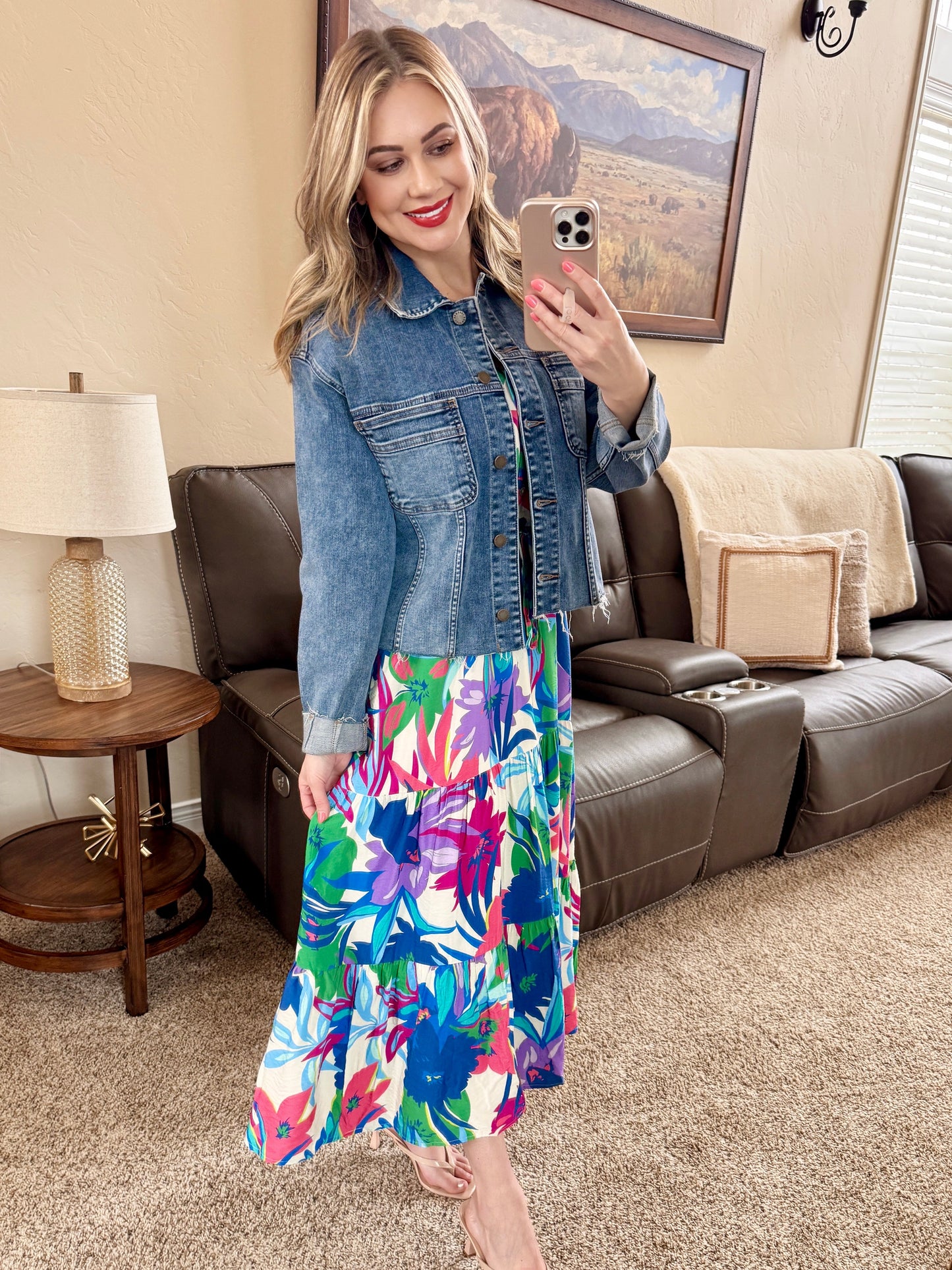 Frayed Hem Denim Jacket