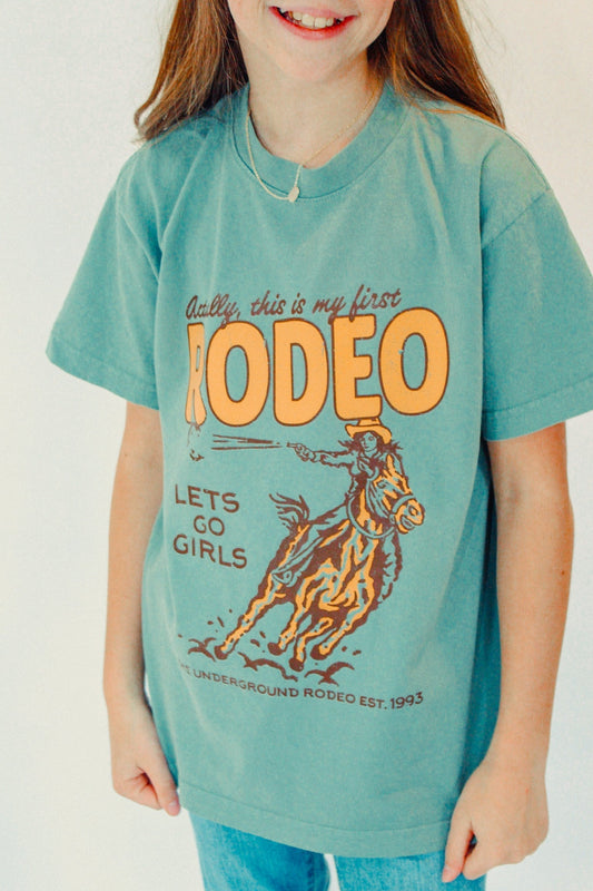 Underground Original Design: * KIDS * Actually This is My First Rodeo Kids T-Shirt
