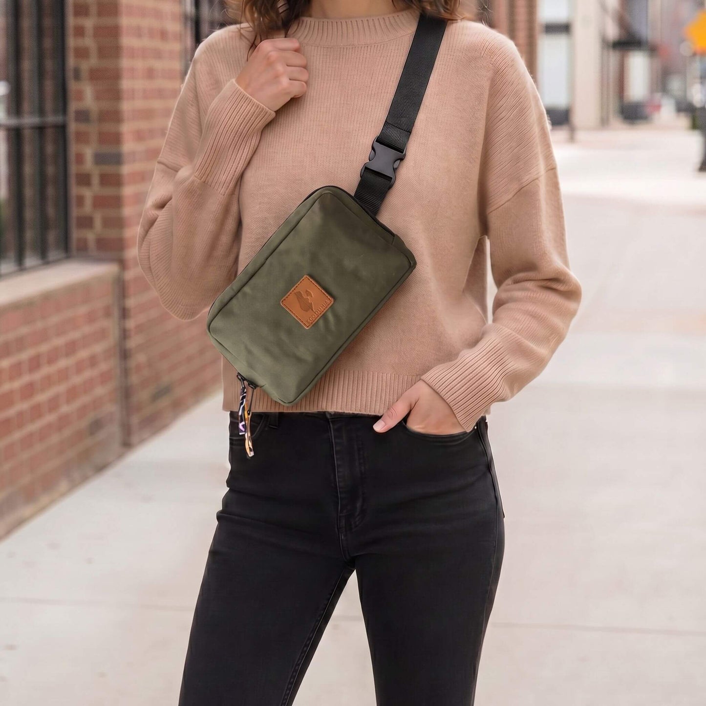 Canvas Crossbody Belt Bag Pouch, The Everywhere Belt Bag 1L