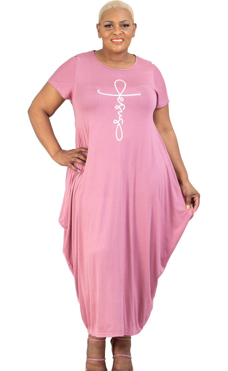 Kara Chic Dress 21045SC-Mauve