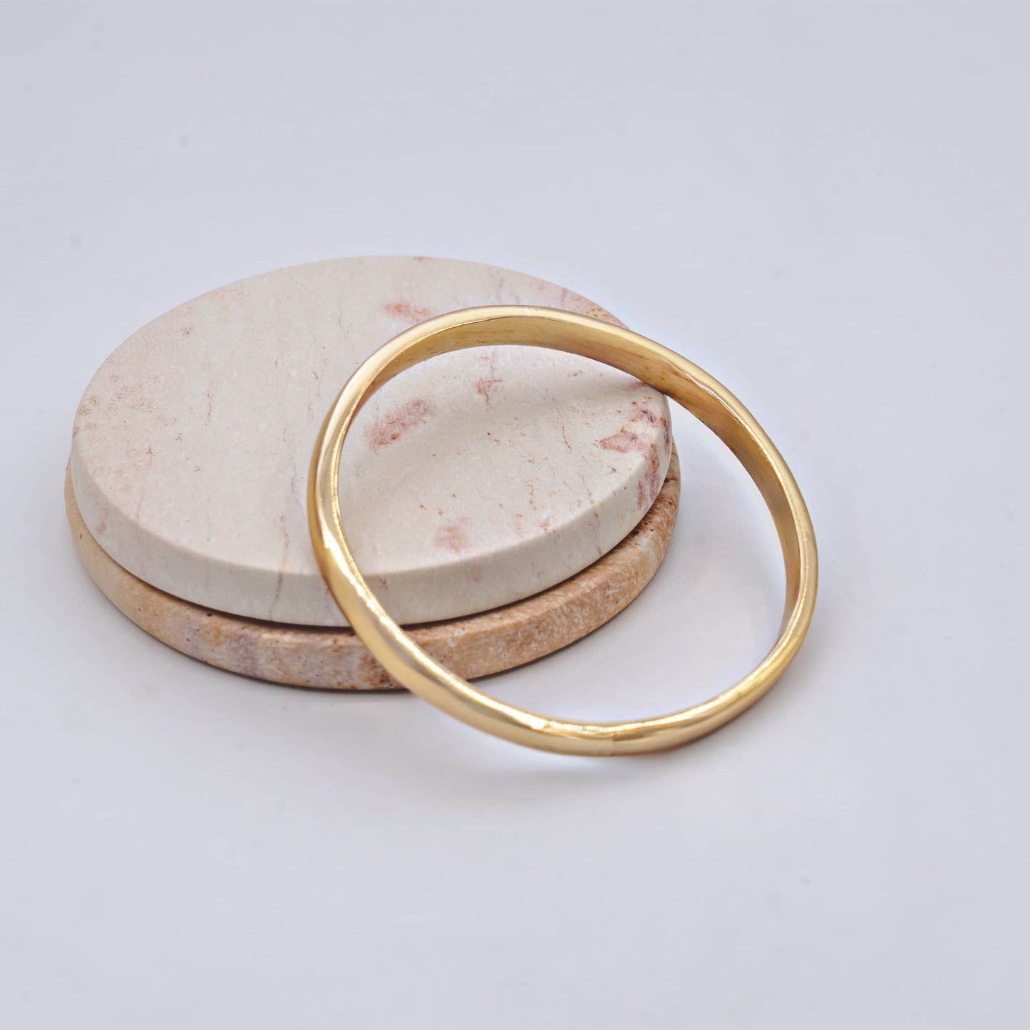 Pentagonal Brass Bangle Bracelet | Kito