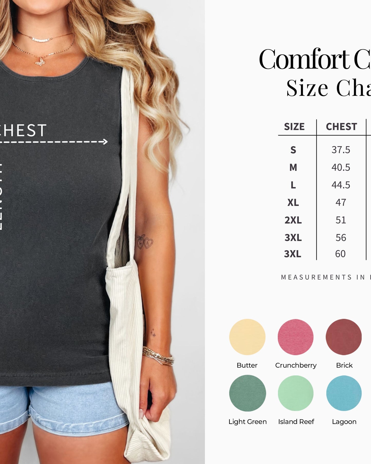 Moon Phase Comfort Colors Tank Top – Celestial Astrology Minimal Graphic