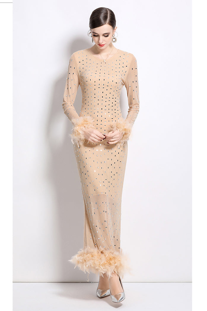 WOMEN FASHION MAXI PARTY DRESS