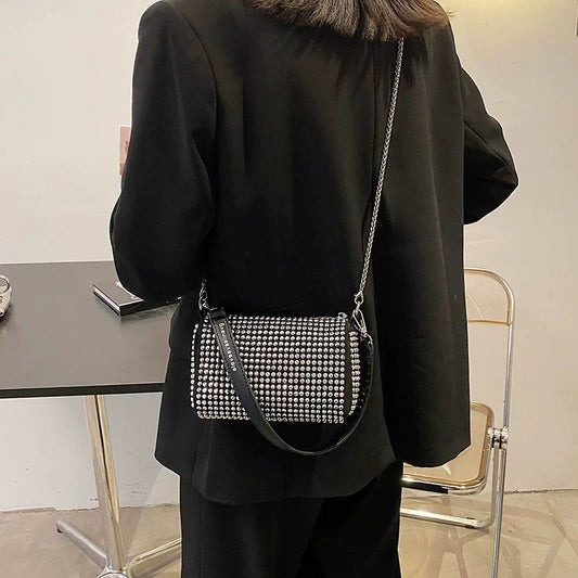 Fancy Rhinestone Bag | New Arrival Tide Fashion Underarm Bag & Full Diamond Crystal Handbag (Female Summer Crossbody)