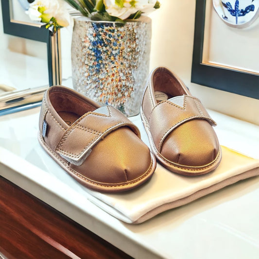 Gold Velvet Barefoot Shoe Topper | Ozznek Zero-Drop & Wide Toe Box