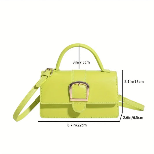 1 bolso bandolera cuadrado minimalista verde para mujer, ...