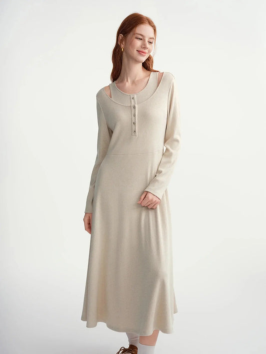 Chic Plus-Size Winter Layering Dress
