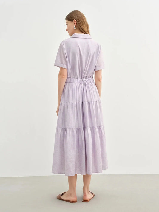 Elegant Women's Long Shirt Dress