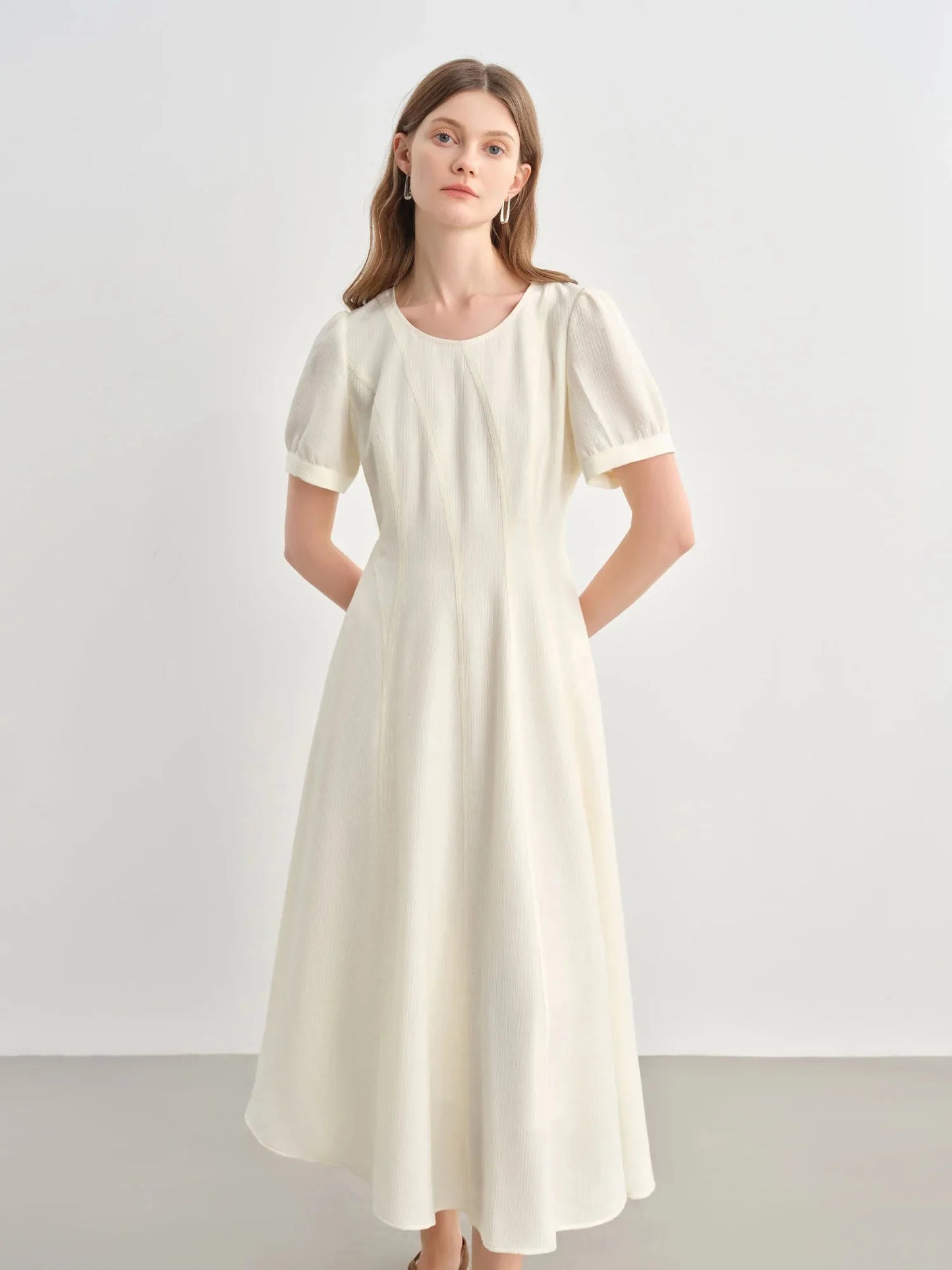Plus Size A-Line Dress Slimming Waist-Defined Summer Vest