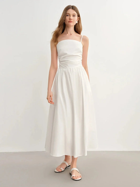 Plus Size French Chic Strapless Summer Dress