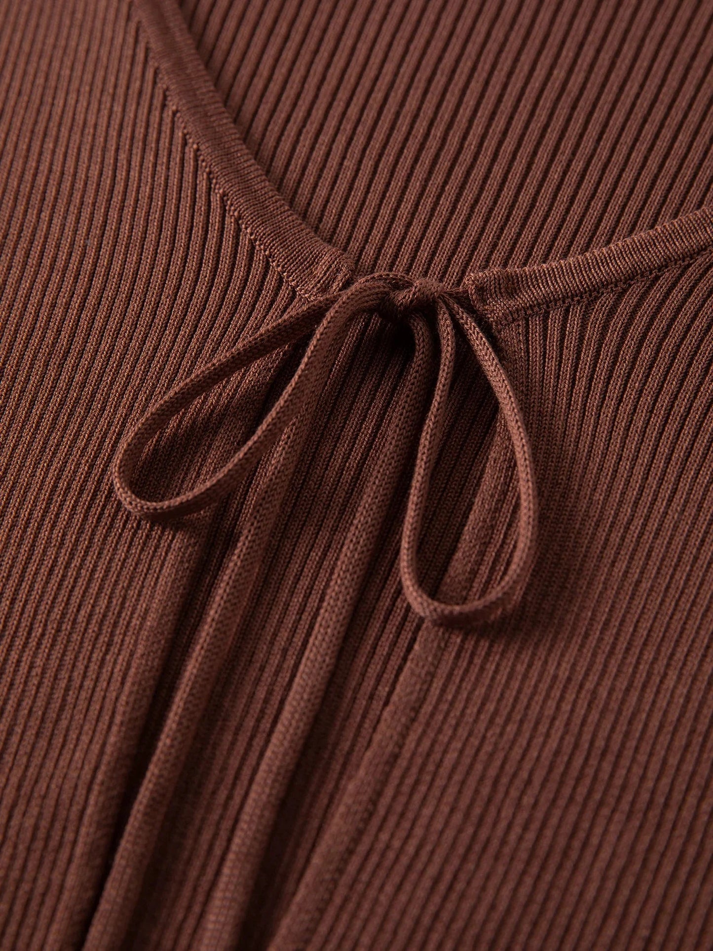 Spring Women's Sweater Tie-Waist Tencel Knit
