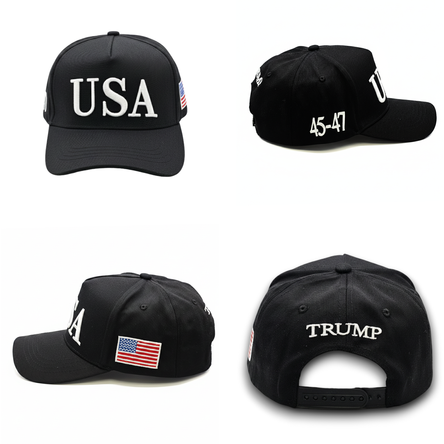 USA TRUMP A-Frame Snapback Hat