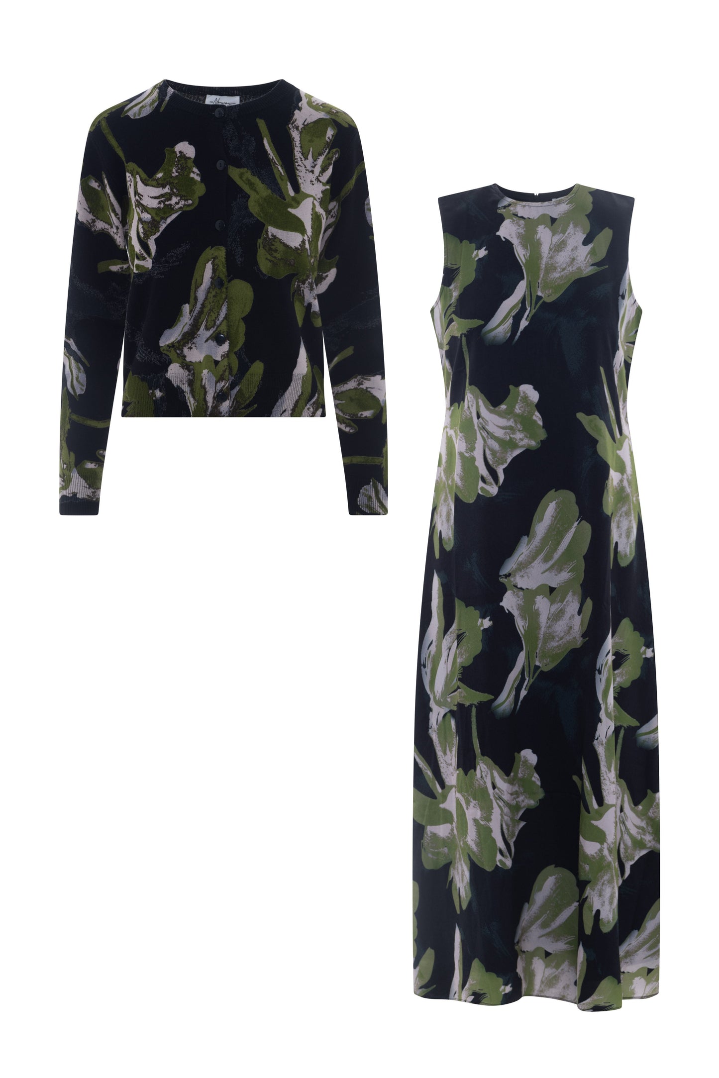 Printed Maxi Jumper Sweater Set