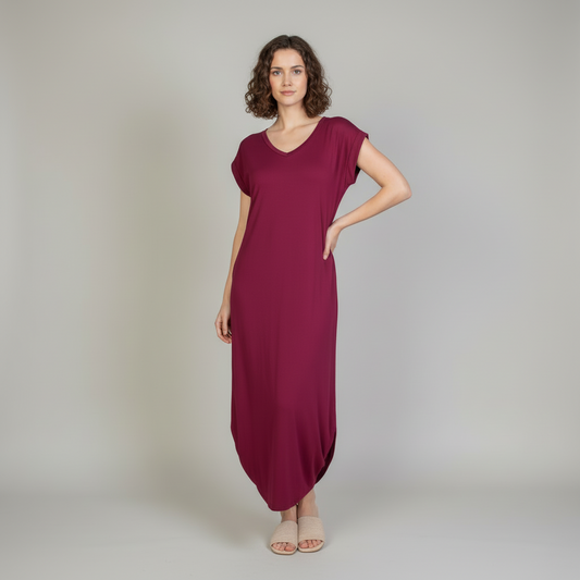 Batwing Pocket Maxi Dress