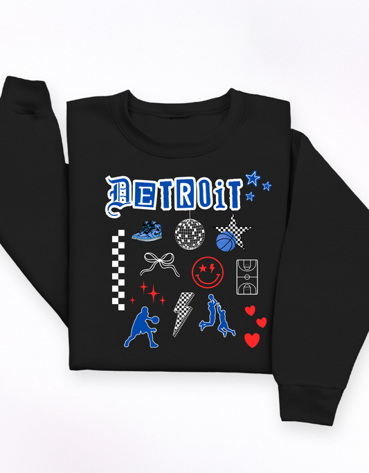 Detroit Basketball Collage Shirt