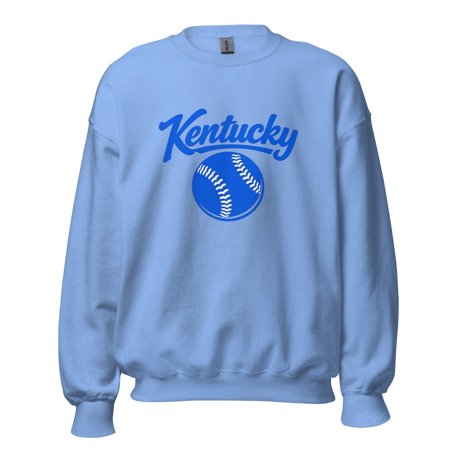 Blue Kentucky Script Softball Sweatshirt | Classic Crewneck