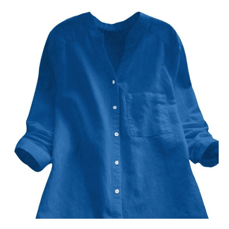 Oversized Printed Long Sleeve Casual Shirt