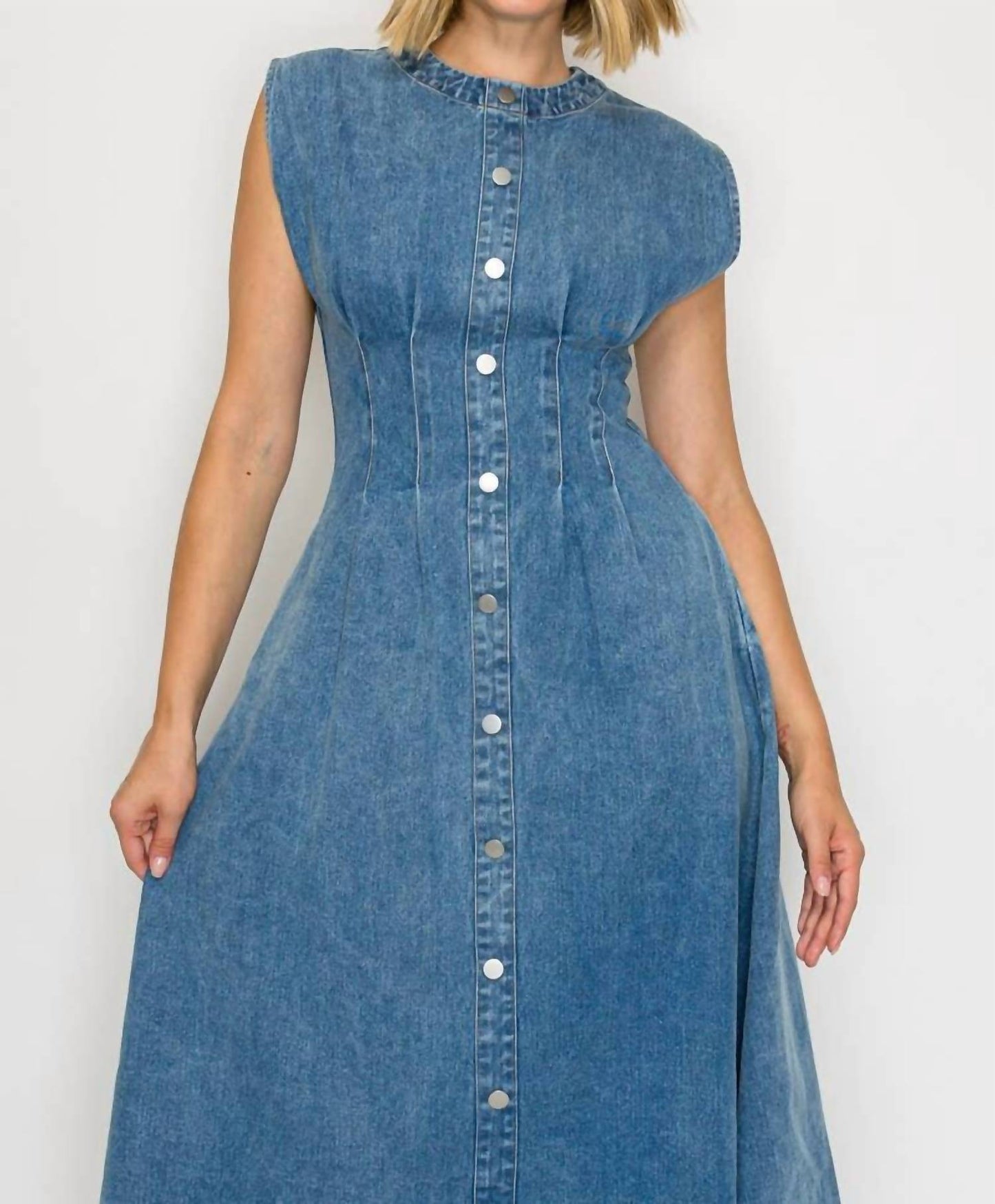 Timeless Button Down Midi Dress