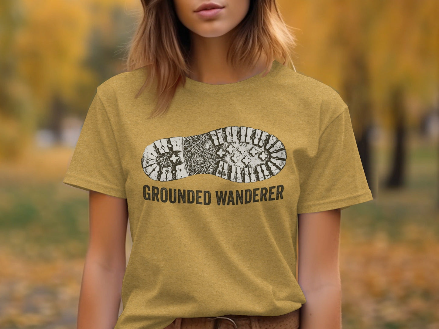 Grounded Wanderer Boot Print - Vintage Outdoor Apparel
