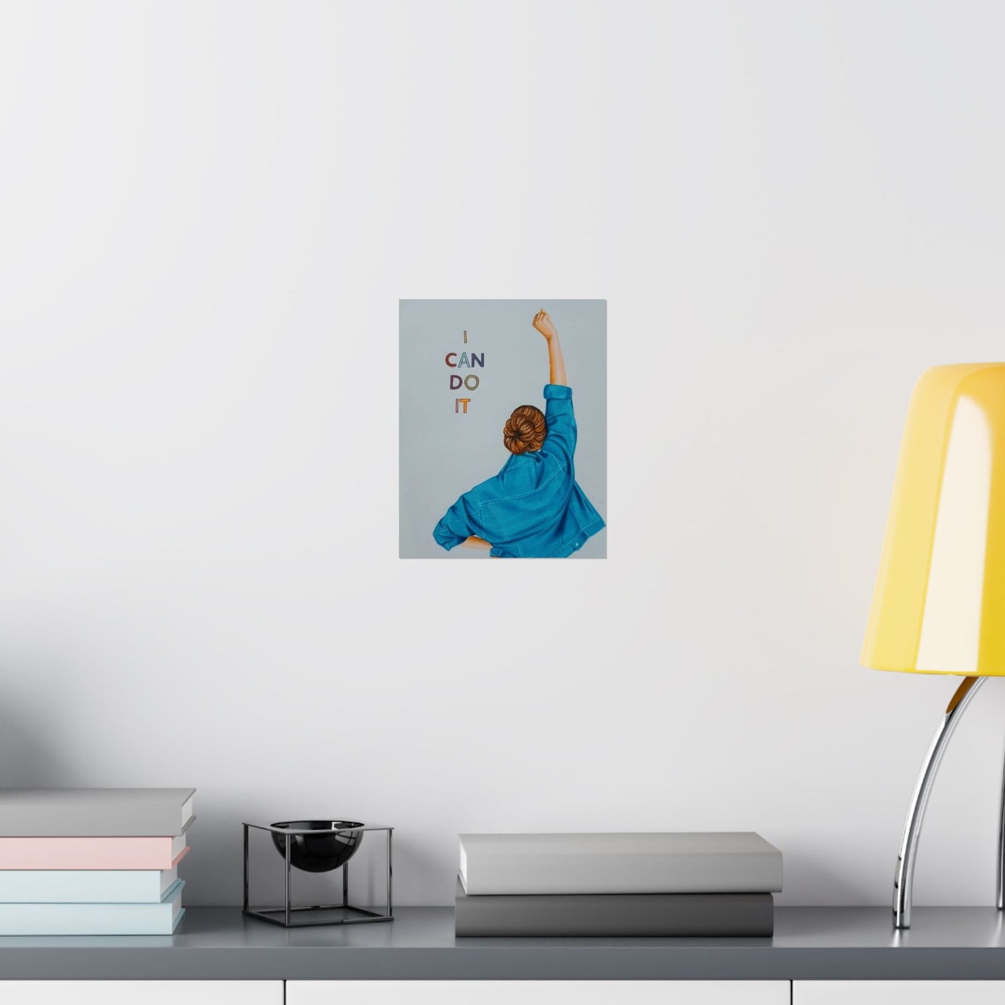 "I Can Do It" Motivational Wall Art – Inspirational Quote Poster – 8x10 Matte Print