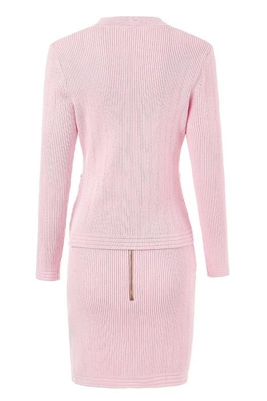 Jessica Bara Eloise Gold Button Two Piece Set As Seen On Sylwia Graff