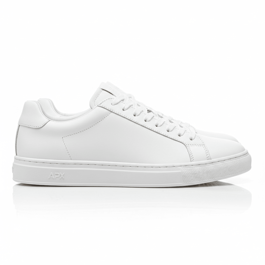 Classic Low Top White Leather Sneaker