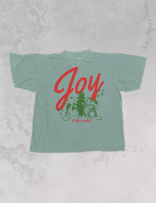 Underground Original Design: Joy to the World Boxy Cotton TShirt