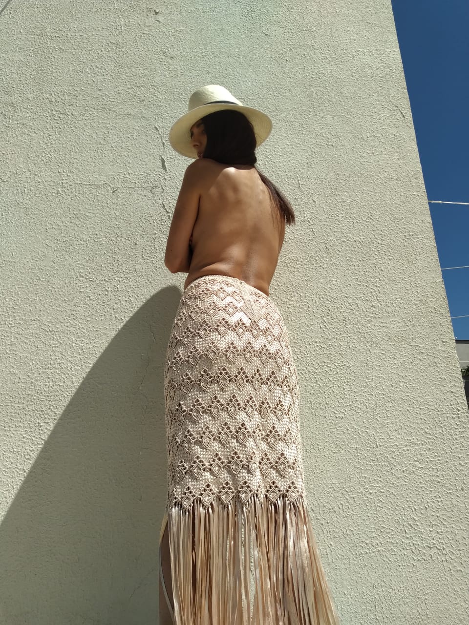 MENEK · Handmade Macrame Skirt – Revive Gold