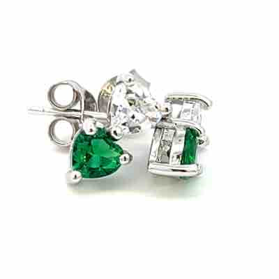 Lucky Earrings in Silver - Luck and Love Together!