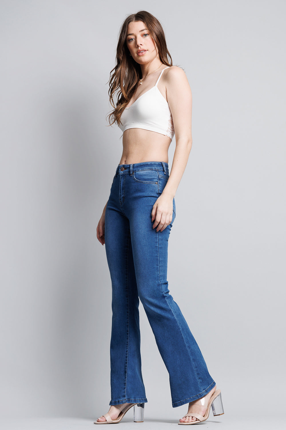 Super High Rise 5-Pocket Flare Jeans