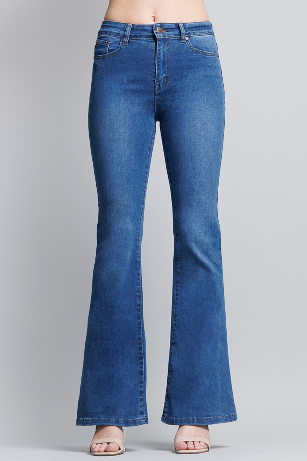 Super High Rise 5-Pocket Flare Jeans