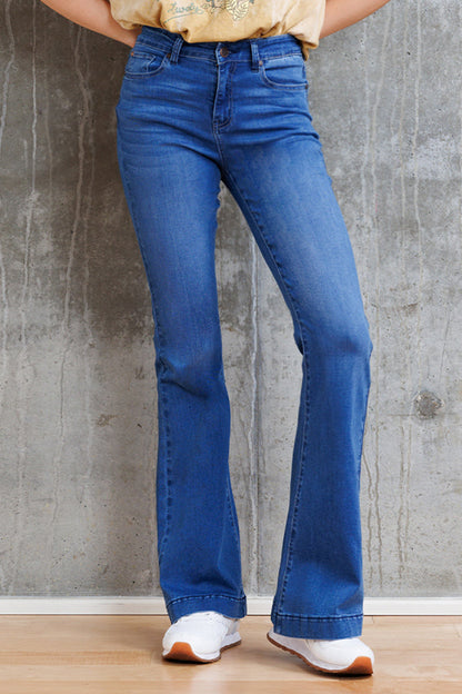 Super High Rise Basic Flare Jeans