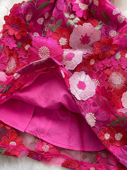 Floral Tie Waist Mini Dress
