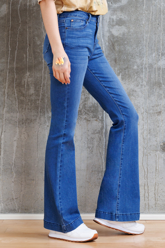 Super High Rise Basic Flare Jeans