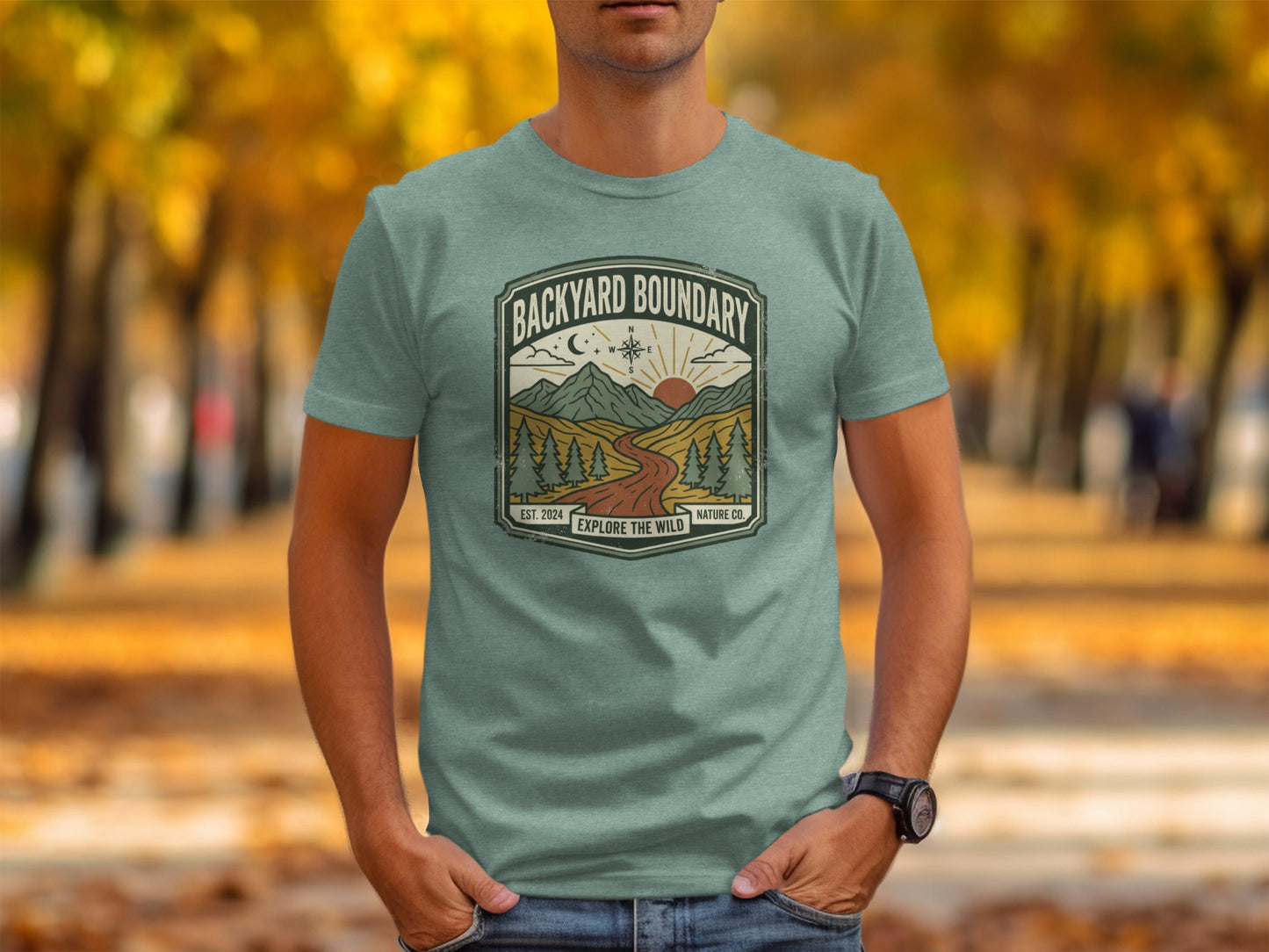 Rugged Backyard Boundary: Explore The Wild Wilderness Shirt